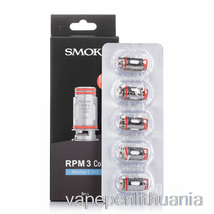 Smok Rpm 3 Pakaitiniai Ritės 0,15 Omų Aps./min 3 Tinklelio Ritės Vape Skystis